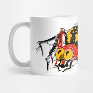 Spider old school tattoo art Mug